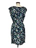 Chaps Print Blue Cocktail Dress Size M - photo 2