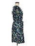 Chaps Print Blue Cocktail Dress Size M - photo 4