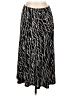 JM Collection Graphic Black Casual Skirt Size L (petite) - photo 2