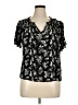 Maurices Black Short Sleeve Blouse Size 1X - photo 1