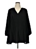 ELOQUII 100% Polyester Black 3/4 Sleeve Blouse Size 14 Plus - photo 1