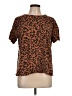Mazik Animal Print Brown Short Sleeve Top Size L - photo 1