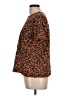 Mazik Animal Print Brown Short Sleeve Top Size L - photo 5
