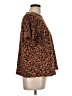 Mazik Animal Print Brown Short Sleeve Top Size L - photo 4