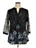 Timeson Black 3/4 Sleeve Blouse Size XL - photo 1