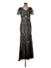 Mac Duggal 100% Polyester Silver Cocktail Dress Size S - photo 1