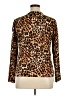 August Silk Animal Print Brown Cardigan Size XL - photo 2