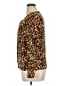 August Silk Animal Print Brown Cardigan Size XL - photo 5