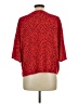 LUQ 100% Rayon Red 3/4 Sleeve Blouse Size L - photo 2