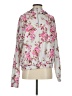 Forever 21 100% Polyester Floral Silver Track Jacket Size S - photo 1
