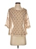 Free People 100% Polyester Ivory 3/4 Sleeve Blouse Size XS - photo 1