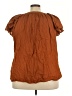 Lane Bryant Brown Short Sleeve Blouse Size 22 - 24 Plus - photo 2