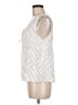 Waverly Grey 100% Polyester Ivory White Sleeveless Blouse Size S - photo 5