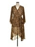 City Chic 100% Polyester Animal Print Brown Cocktail Dress Size 16 Plus (S) - photo 1