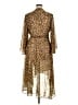 City Chic 100% Polyester Animal Print Brown Cocktail Dress Size 16 Plus (S) - photo 2