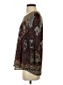 Moa Moa 100% Polyester Paisley Brown 3/4 Sleeve Blouse Size XS - photo 5