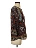 Moa Moa 100% Polyester Paisley Brown 3/4 Sleeve Blouse Size XS - photo 4