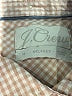 J.Crew 100% Cotton Houndstooth Tan Long Sleeve Button-Down Shirt Size 14 - photo 7