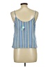 Lush 100% Polyester Blue Sleeveless Blouse Size L - photo 2