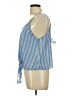 Lush 100% Polyester Blue Sleeveless Blouse Size L - photo 5