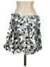 Unbranded 100% Polyester Metallic Silver Formal Skirt Size S - photo 2