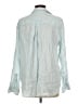 Grayson 100% Linen Stripes Blue Long Sleeve Button-Down Shirt Size 12 - photo 2