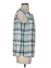Ann Taylor LOFT Outlet 100% Polyester Plaid Blue Sleeveless Blouse Size S - photo 4