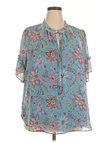 Ann Taylor LOFT Outlet Short Sleeve Blouse (view 1)