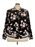 Torrid 100% Rayon Floral Black Jacket Size 4X Plus (4) - photo 1