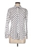 Talbots 100% Cotton Polka Dots Ivory Long Sleeve Button-Down Shirt Size M - photo 1