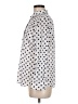 Talbots 100% Cotton Polka Dots Ivory Long Sleeve Button-Down Shirt Size M - photo 5