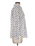 Talbots 100% Cotton Polka Dots Ivory Long Sleeve Button-Down Shirt Size M - photo 4