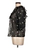 Zara Floral Black 3/4 Sleeve Blouse Size L - photo 5