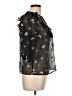 Zara Floral Black 3/4 Sleeve Blouse Size L - photo 4