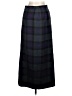 Talbots 100% Polyester Plaid Black Formal Skirt Size 6 - photo 2