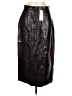 Topshop Metallic Black Faux Leather Skirt Size 8 - photo 2