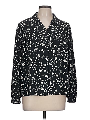 Topshop Long Sleeve Blouse (view 1)