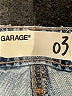 Garage 100% Cotton Stripes Blue Denim Shorts Size 3 - photo 3