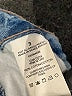 Garage 100% Cotton Stripes Blue Denim Shorts Size 3 - photo 4
