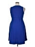 Unbranded Solid Blue Casual Dress Size XL - photo 2