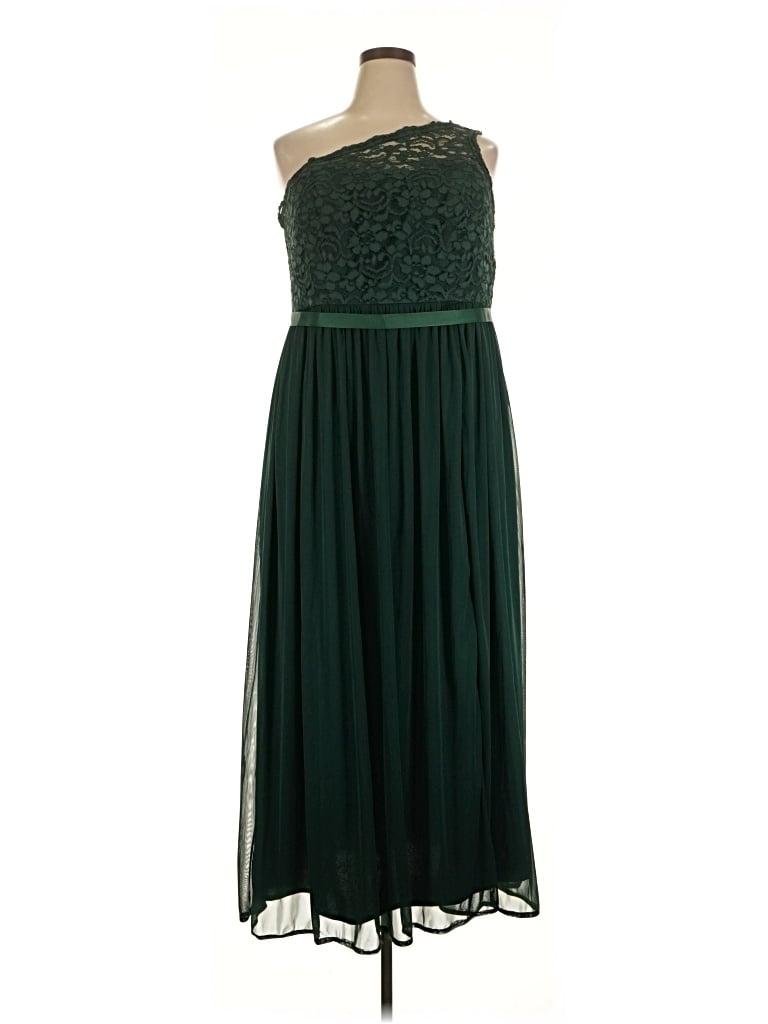 Pre-owned David's Bridal Cocktail Dress In Green