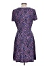 Wisp Print Purple Casual Dress Size 10 - photo 2