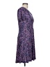 Wisp Print Purple Casual Dress Size 10 - photo 4