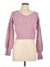 Happily Grey Pink Pullover Sweater Size L - photo 1