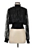 Etiquette 100% Polyester Black Long Sleeve Blouse Size M - photo 1