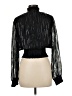 Etiquette 100% Polyester Black Long Sleeve Blouse Size M - photo 2