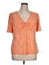 MICHAEL Michael Kors Orange Short Sleeve Henley Size XL - photo 1
