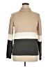 Calvin Klein Color Block Tan Turtleneck Sweater Size XL - photo 1