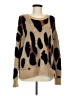 Evereve 100% Nylon Animal Print Brown Pullover Sweater Size M - photo 1