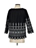 Talbots 100% Cotton Black 3/4 Sleeve Blouse Size S - photo 2